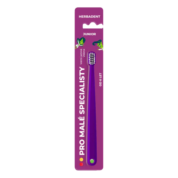 Дитяча зубна щітка Herbadent PURPLE від 6 років - 8600, Soft, Ultrasoft, Гігієна ротової порожнини, Дитячі зубні щітки, Засоби догляду за ротовою порожниною, Зубні Щітки, Зубні щітки та насадки, фото, купити