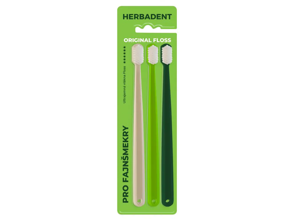 Зубна щітка Herbadent FLOSS ULTRASOFT/ультрам’яка 3шт. - 8556, Soft, Ultrasoft, Гігієна ротової порожнини, Засоби догляду за ротовою порожниною, Зубні Щітки, фото, купити