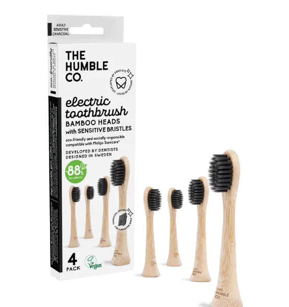 Насадки Humble для електричної зубної щітки Philips, 4шт - 9326, Гігієна ротової порожнини, Електричні насадки, Засоби догляду за ротовою порожниною, Зубні щітки та насадки, фото, купити